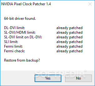 NVIDIA Pixel Clock Patcher screenshot #1