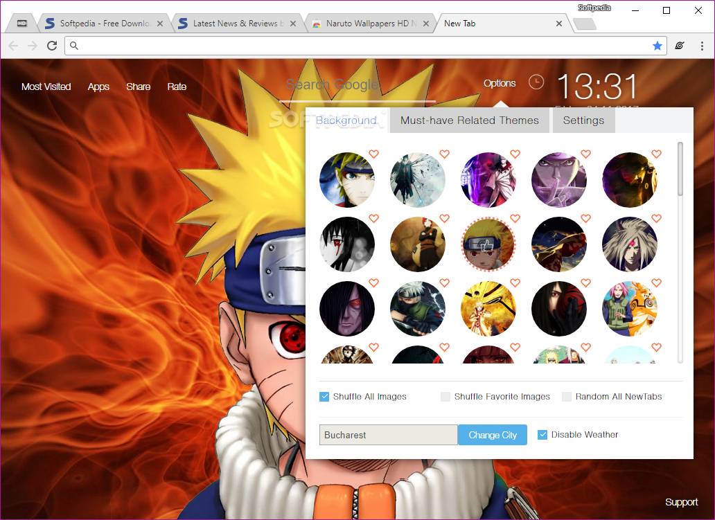Download Naruto Wallpaper HD Custom New Tab 0.1.9.13