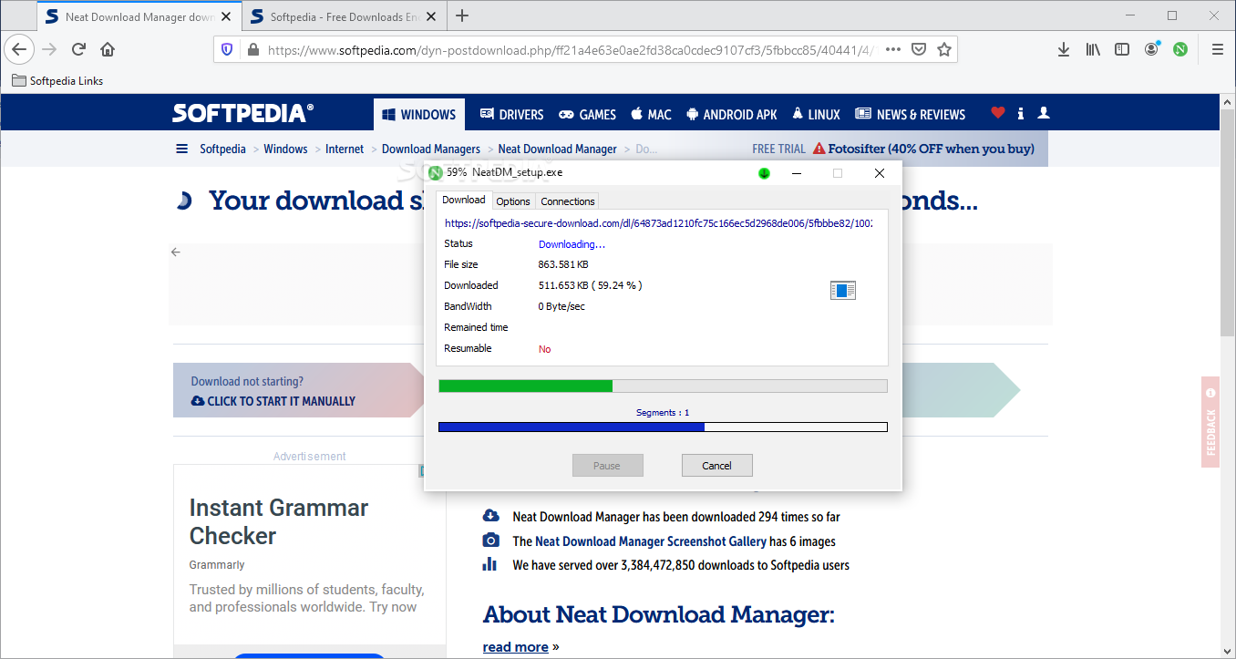 how to download with free download manager firefox