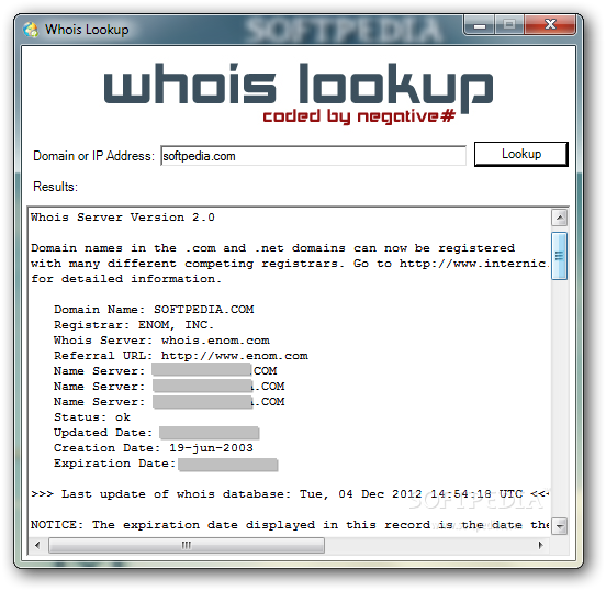 Whois IP lookup - Software Downloads