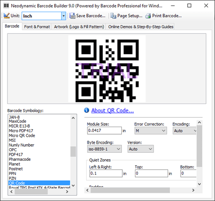 Barcode Professional for WPF screenshot #0