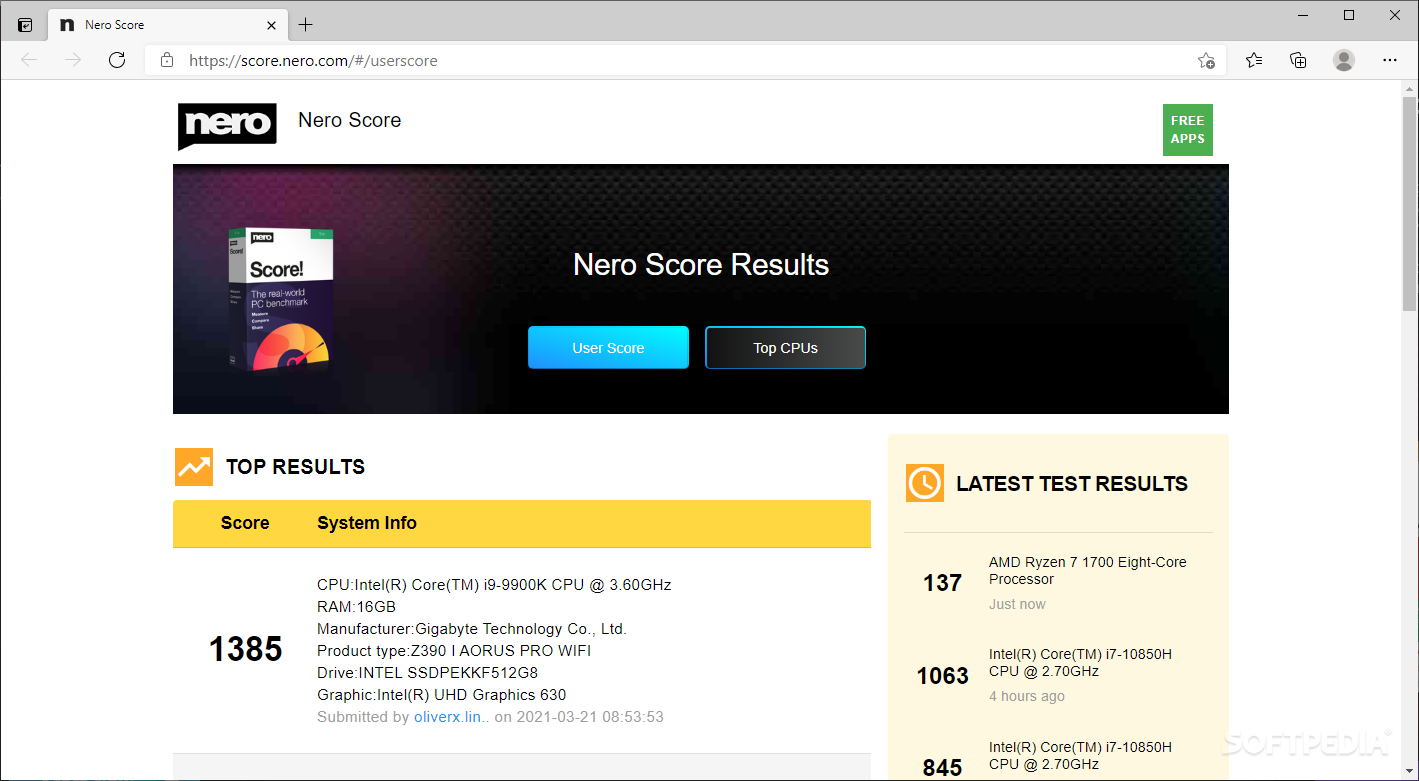 Nero Score screenshot #2