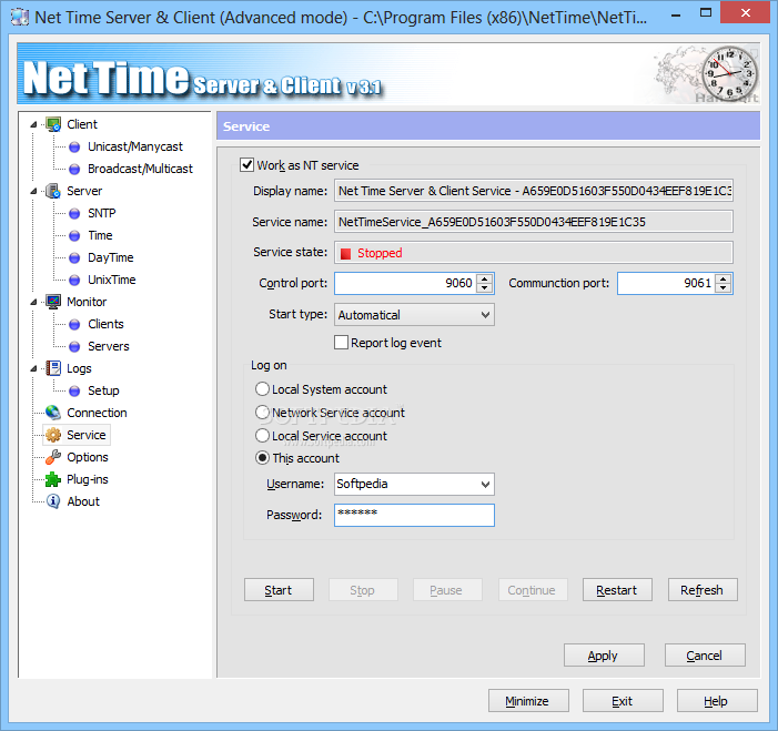 timenet client