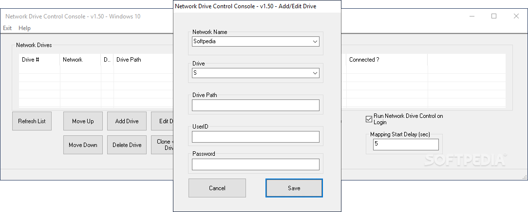 Network Drive Control screenshot #1