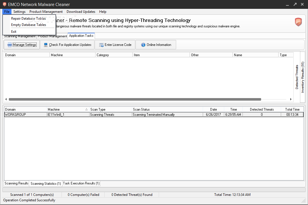 EMCO Network Malware Cleaner screenshot #4