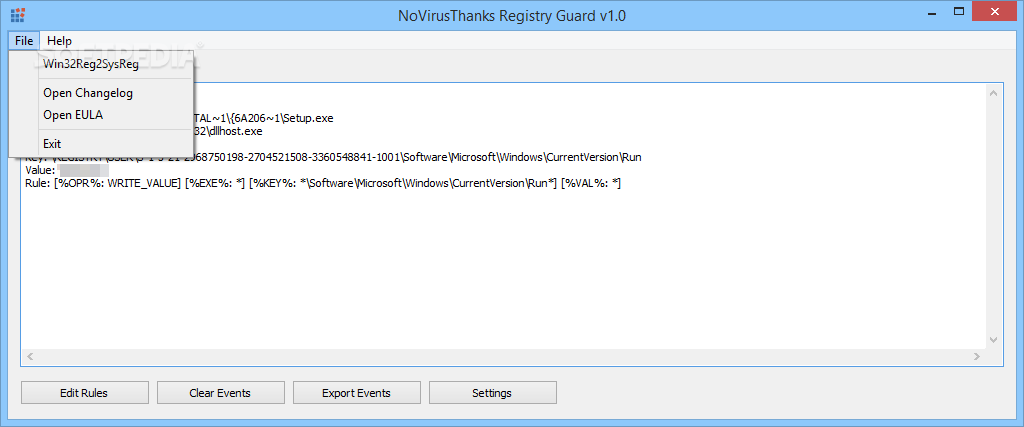 download NoVirusThanks Registry DeleteEx 1.1