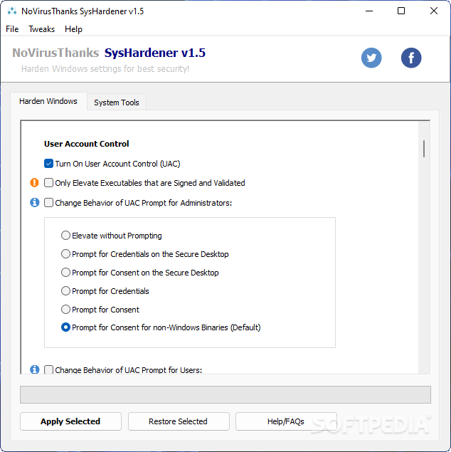 Download NoVirusThanks SysHardener – Download & Review Free