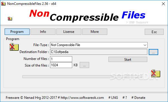 NonCompressibleFiles screenshot #0