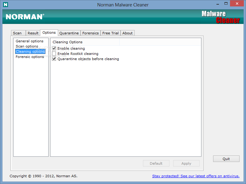 Norman Malware Cleaner screenshot #4