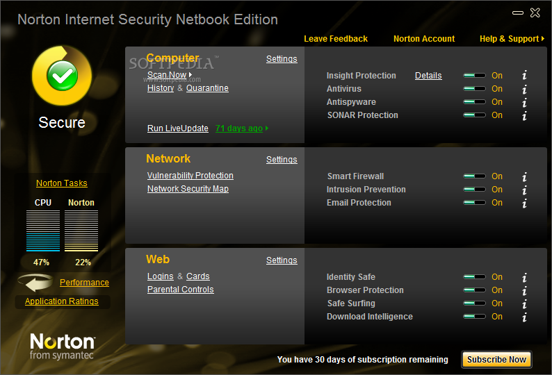 Download Norton Internet Security Netbook Edition 2010 17.6.0.32