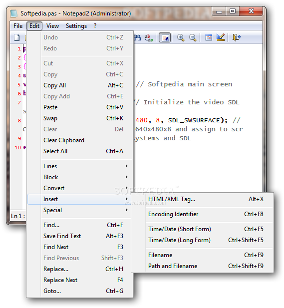 Download Notepad2