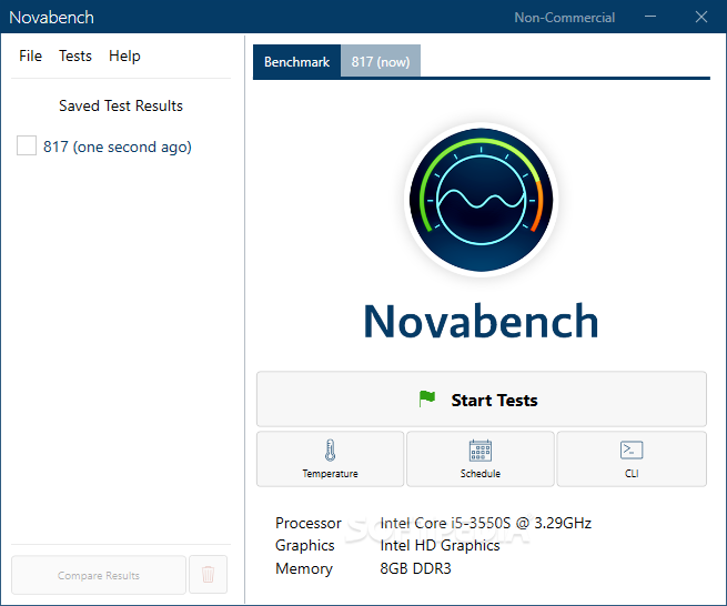 NovaBench screenshot #0