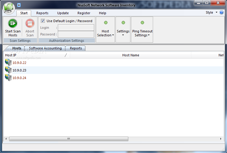 Nsasoft Network Software Inventory screenshot #0