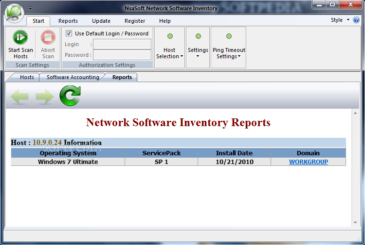 Nsasoft Network Software Inventory screenshot #2