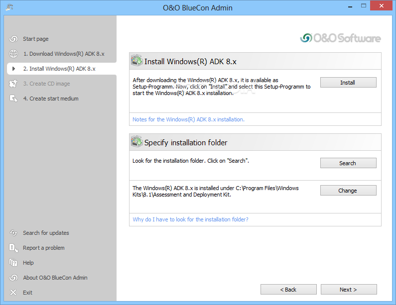 O&O BlueCon Admin Edition screenshot #5