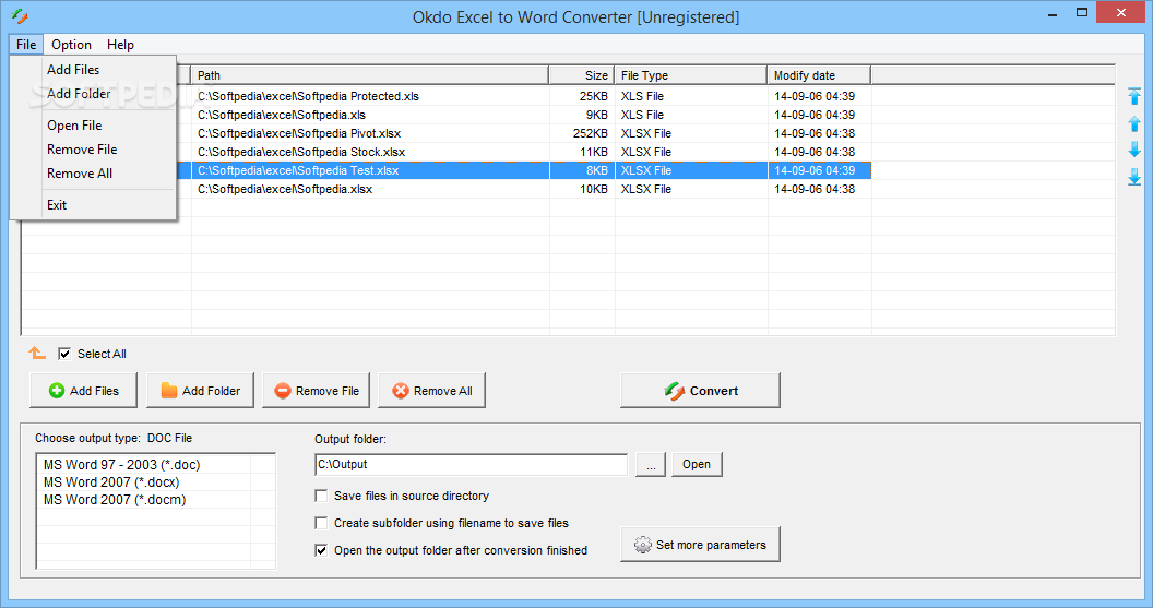 Download Okdo Excel to Word Converter 5.8