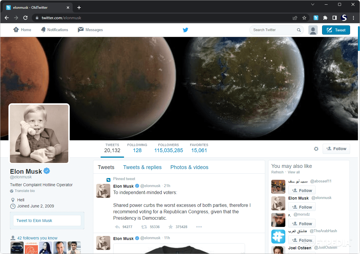 Download Old Twitter Layout for Chrome Free