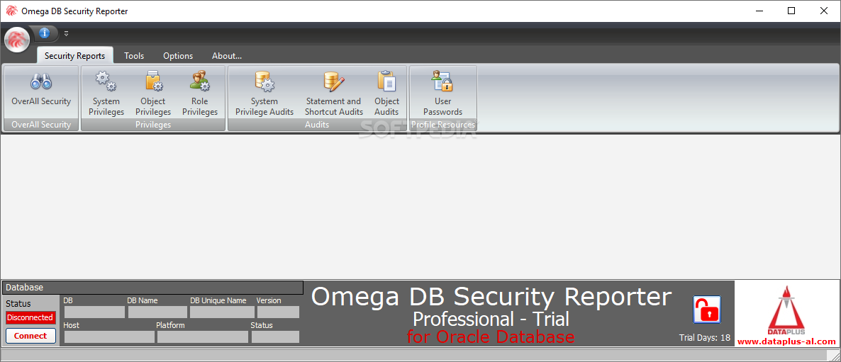 Omega DB Security Reporter screenshot #1