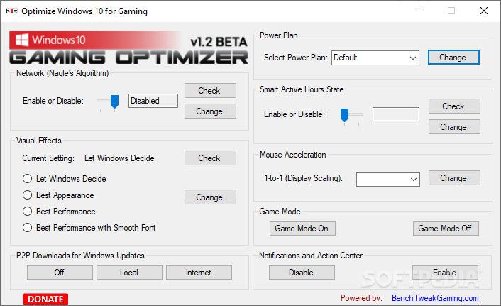 game optimizer for windows 10
