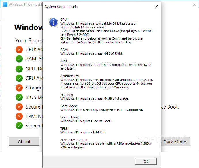 Windows 11 Compatibility Checker screenshot #1