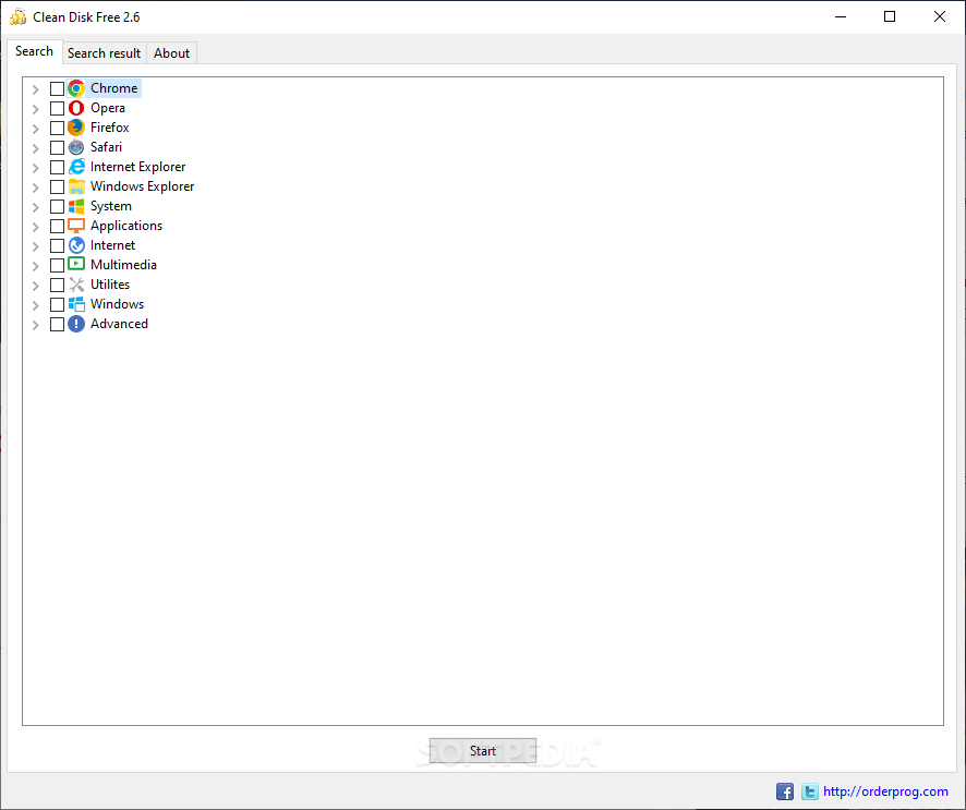 OrderProg Clean Disk screenshot #0
