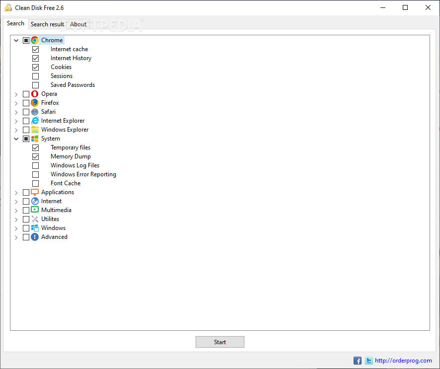 OrderProg Clean Disk screenshot #1