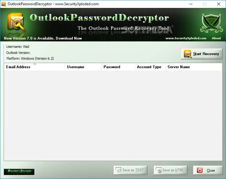 outlook password decryptor major geeks