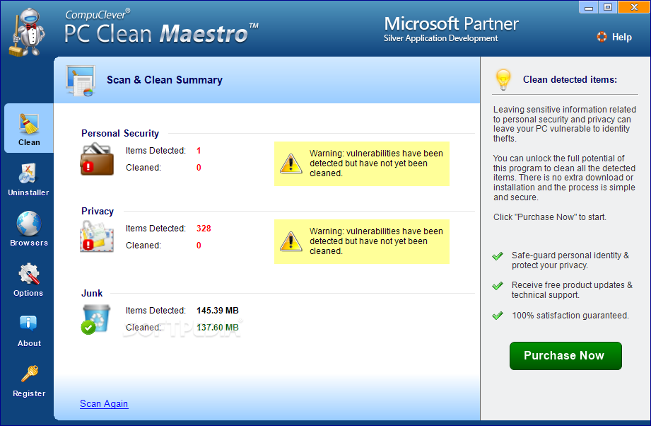 how to remove pc cleaner pro from vista