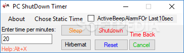 timer for pc to turn off