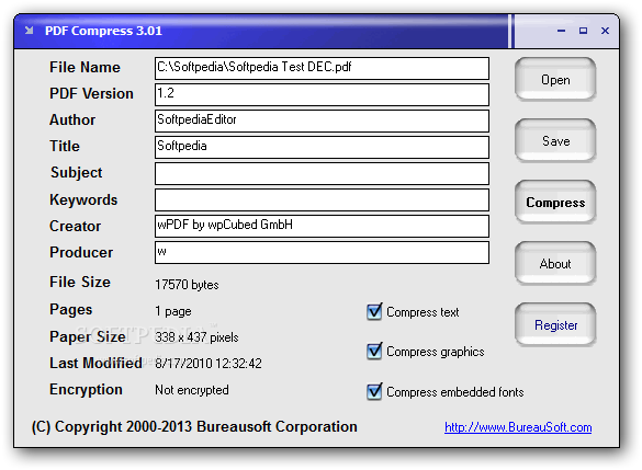 software to compress pdf file size