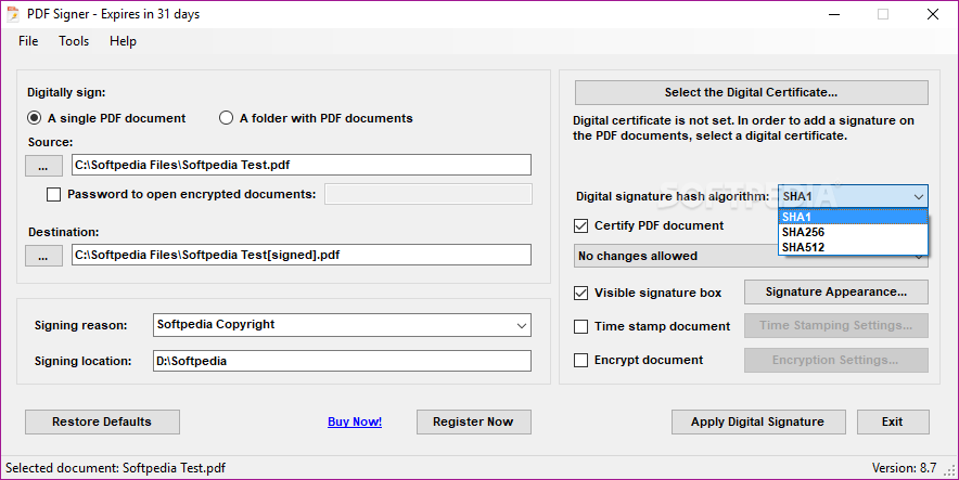 free pdf signer does not exist
