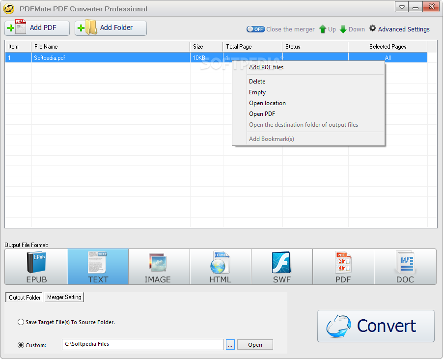 Download PDFMate PDF Converter Professional 1.89