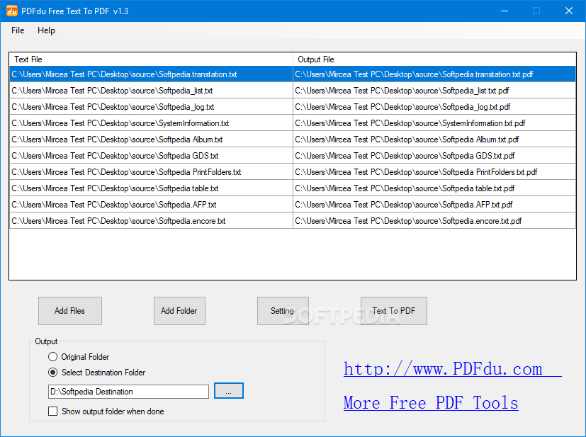 pdf to text document converter free download