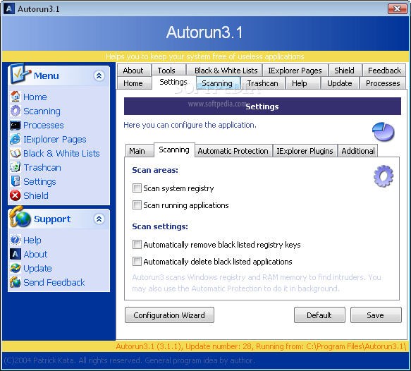 windows autorun program