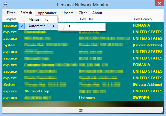 Personal Network Monitor (PNetMon) screenshot #2