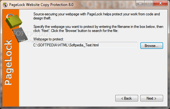 PageLock Website Copy Protection screenshot #1