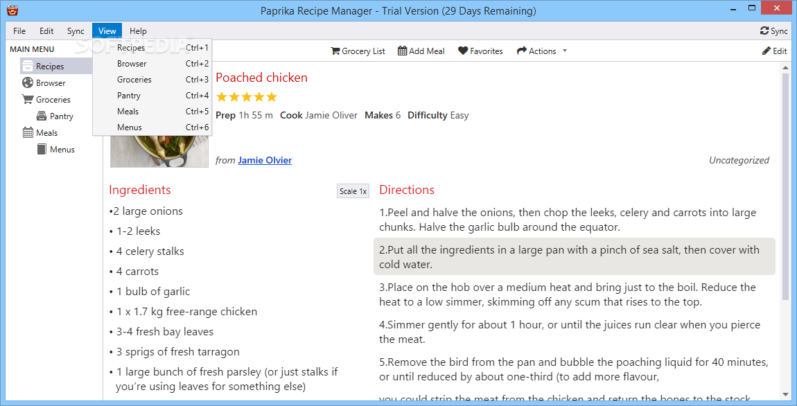 paprika recipe manager windows edition