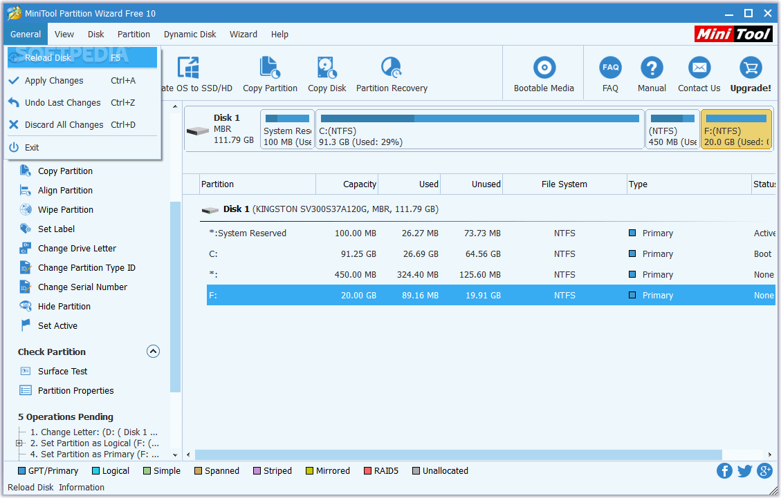 mini partition tool