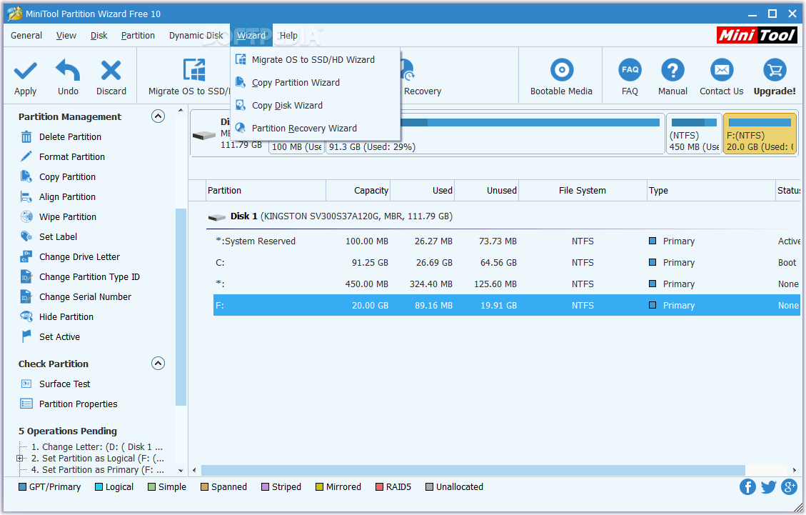 mini tool partition wizard free