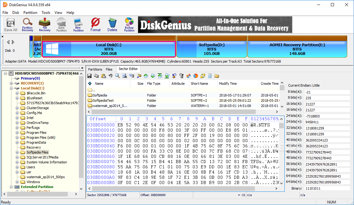 DiskGenius (PartitionGuru) screenshot #3