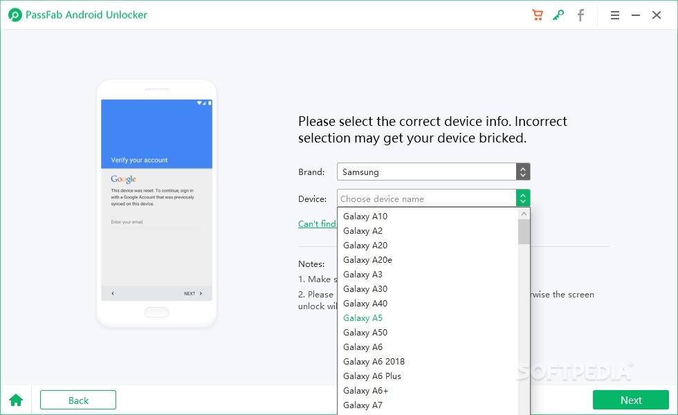 Download PassFab Android Unlocker 2.0.1
