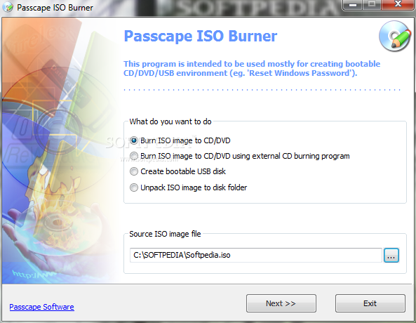 free software to burn iso image to usb stick