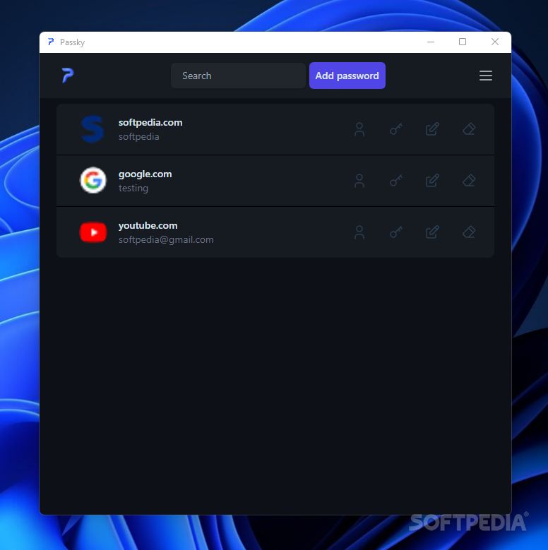 Passky Password Manager Interface