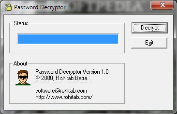 outlook password decryptor password
