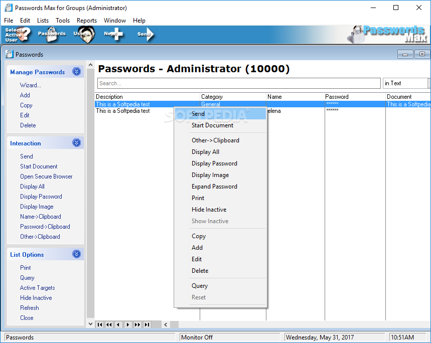 Download Download Passwords Max for Groups 5.96 Build 6113 Free
