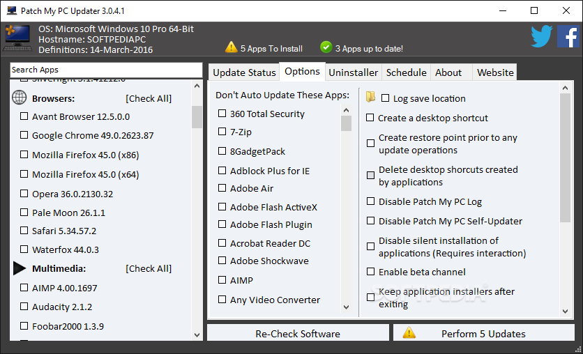 Patch My PC 4.5.0.4 download the new version for windows