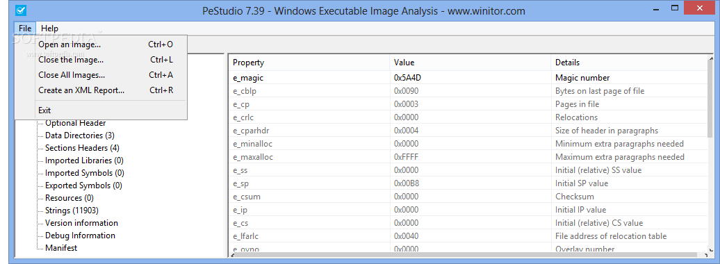download the new version for apple PeStudio 9.55