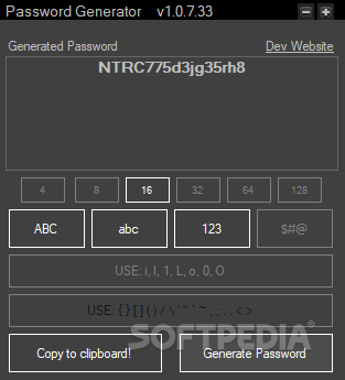 mega strong password generator