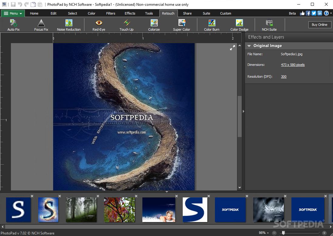 download the new for ios NCH PhotoPad Image Editor 11.56