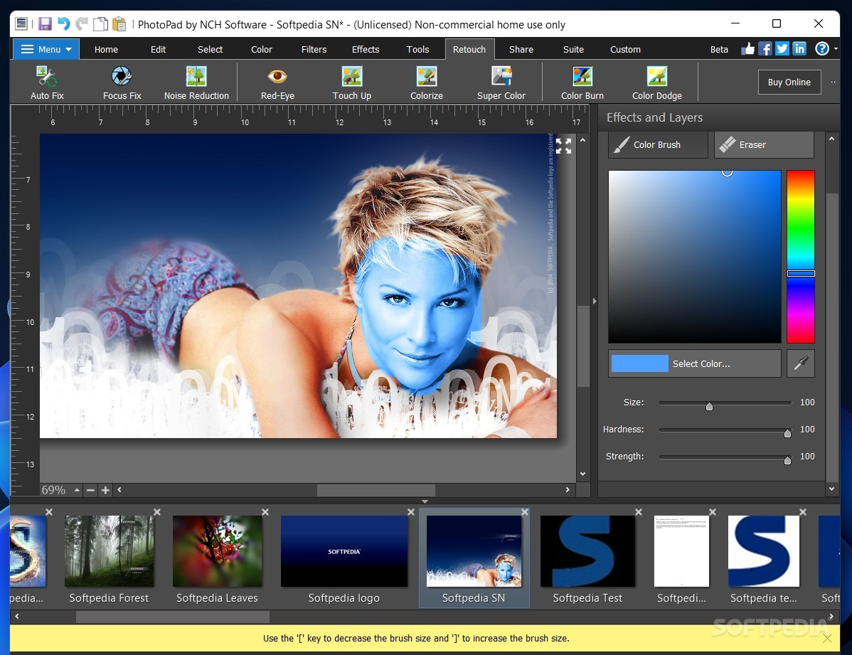 NCH PhotoPad Image Editor 11.56 downloading